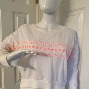 Victoria's Secret White Lightweight sweatshirt sz. Small